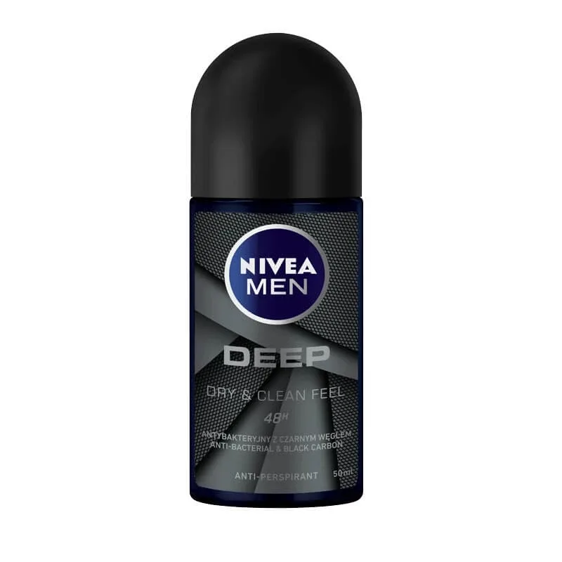 Nivea Men Deep Antiperspirant Roll-on, 50ml — preț și oferte