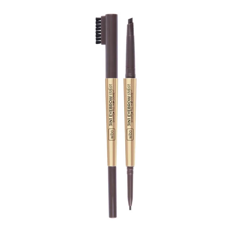 Wibo 3in1 Eyebrow Stylist Creion sprâncene 2 maro închis — preț și oferte