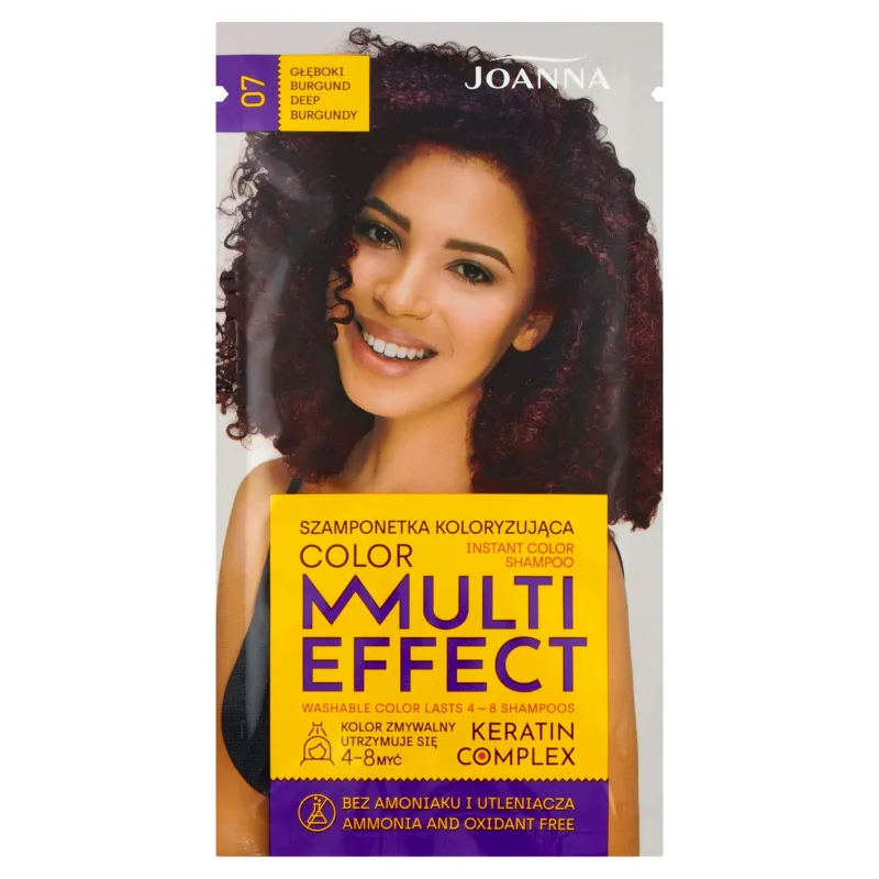 Șampon Joanna Multi Effect colorant 07 Gboki Burgundy, 35g — preț și oferte