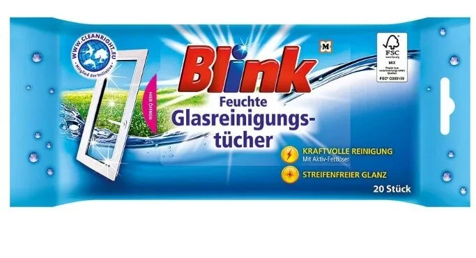 Blink, Șervețele umede pentru frecat, 20 bucăți — preț și oferte