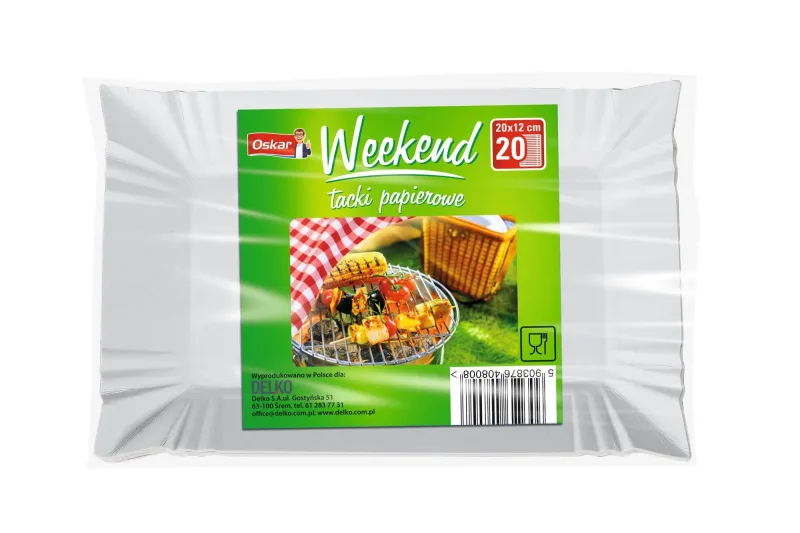 Oskar, Weekend Tăvi de carton, 20 bucăți — preț și oferte