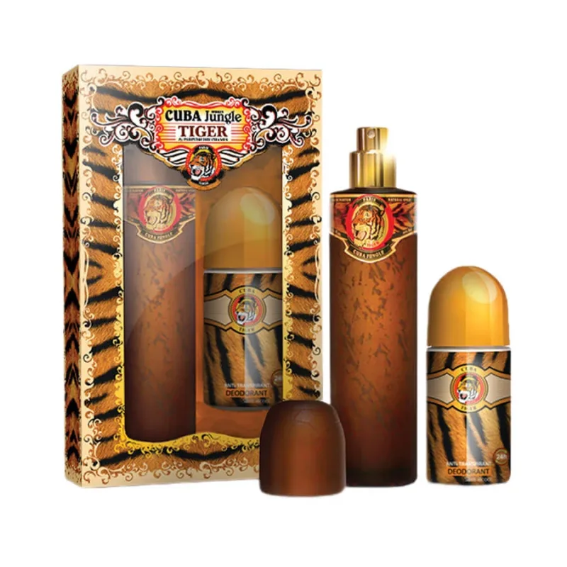 Cuba Original Cuba Jungle Tiger Eau de Parfum 100ml + Deodorant Ball 50ml — preț și oferte