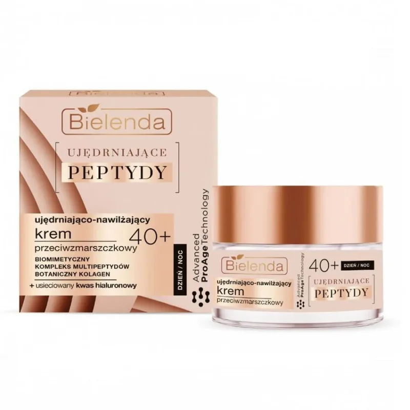 Bielenda Ujdrniajce Peptides 40+ Cremă antirid de zi și de noapte, 50ml — preț și oferte