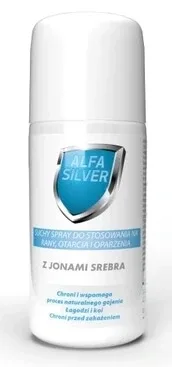 Spray uscat pentru răni Alfasilver cu ioni de argint, 125 ml - Durată lungă de viață! — preț și oferte