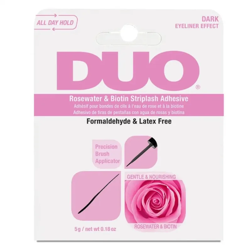 Ardell Duo Rosewater amp; Biotin Striplash Lipici adeziv pentru gene Întunecat, 5g — preț și oferte