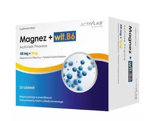 Magneziu + vitamina B6, 50 capsule — preț și oferte