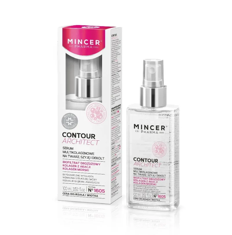 Mincer Pharma Contour Architect Multicollagen Serum pentru piele matură și lăsată nr.1605, 100ml — preț și oferte