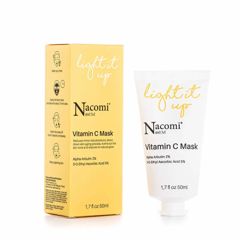 Nacomi Next Level Vitamin C Brightening Mask, 50ml — preț și oferte
