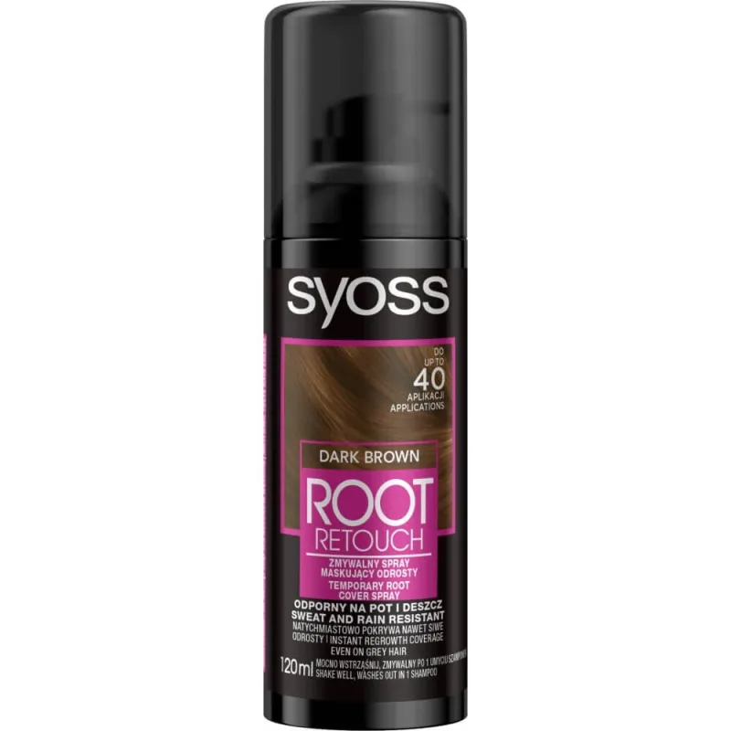 Spray de mascare Syoss Root Retouch Dark Birch, 120ml — preț și oferte