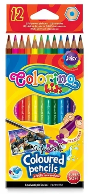 Colorino, Creioane acuarelă, 12 culori