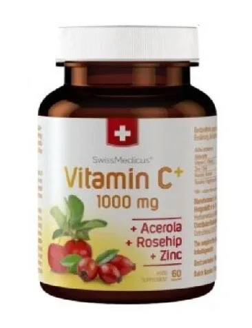 SwissMedicus Vitamina C+ 1000mg, 60 capsule — preț și oferte