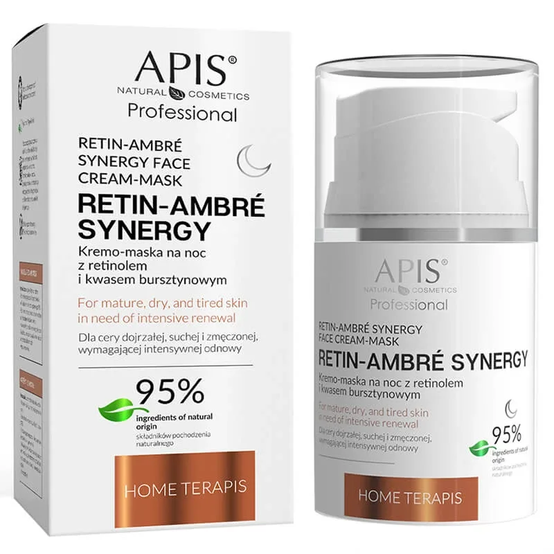 Apis Professional Retin Ambre Synergy, cremă-mască cu retinol și acid succinic, pentru noapte, 50 ml. — preț și oferte