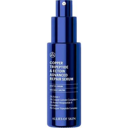 Ser de fata reparator Copper Tripeptide & Ectoin Advanced, 30 ml, Allies of Skin — preț și oferte