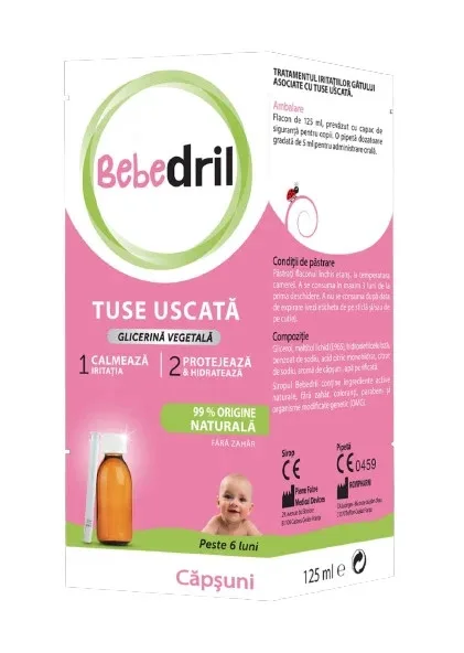 Sirop Bebedril pentru tuse uscata, 125 ml – Pierre Fabre Healthcare — preț și oferte