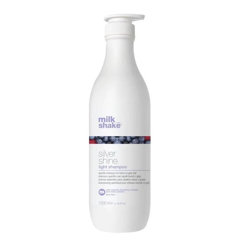 Milk Shake Silver Shine Șampon reducător de galben deschis pentru păr gri și decolorat, 1000ml — preț și oferte