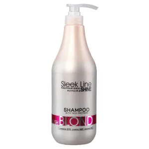 Șampon Sleek Line cu mătase, păr blond, 1000 ml