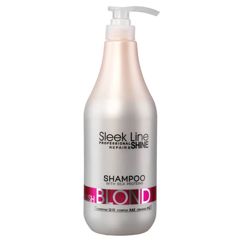 Șampon Sleek Line cu mătase, păr blond, 1000 ml — preț și oferte