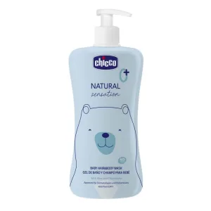Chicco Natural Sensation spălare corp și păr 0m+, 500 ml