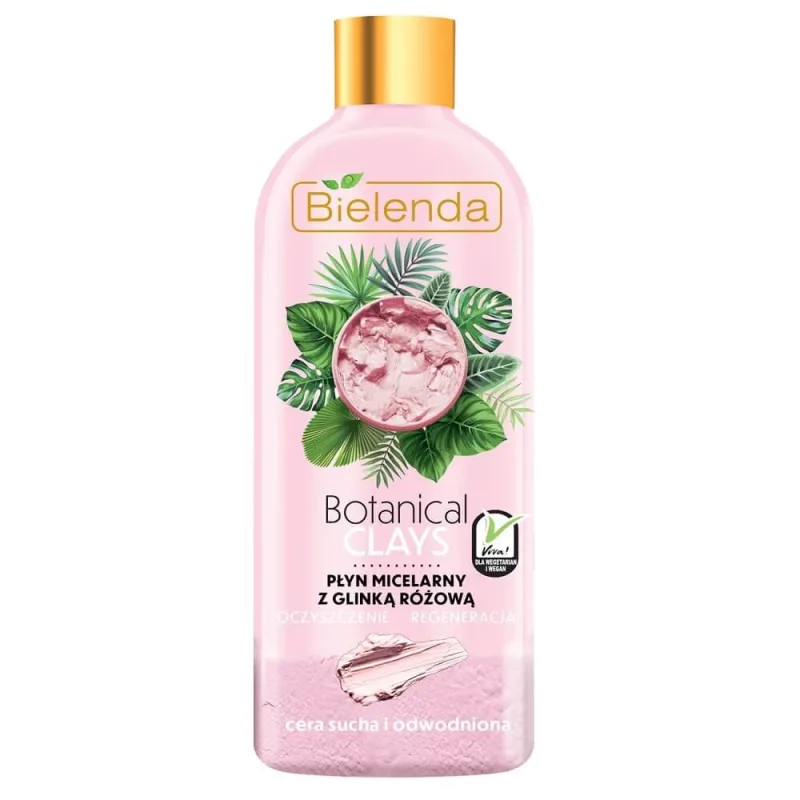 Bielenda Botanical Clays Loțiune micelară roz, 500 ml — preț și oferte