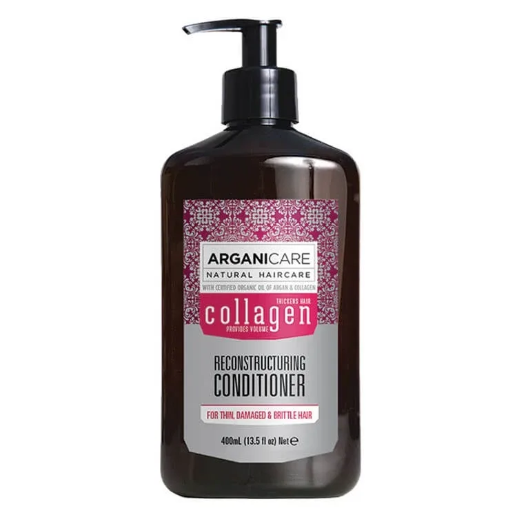 Balsam restaurator cu colagen Arganicare pentru păr fin, 400ml — preț și oferte