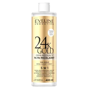 Eveline Cosmetics 24K Gold Rejuvenating Micellar Lotion 5in1, 400 ml