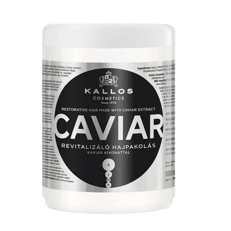 Kallos KJMN Caviar masca de par cu extract de caviar, 1000 ml Kallos Cosmetics — preț și oferte