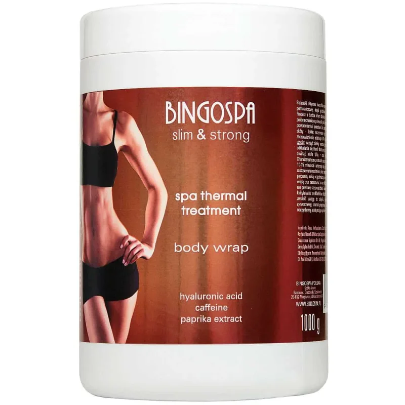 BingoSpa Tratament termal spa cu acid hialuronic cafeină și aromă de paprika Slim amp;Strong, 1000g Bingo Cosmetics — preț și oferte