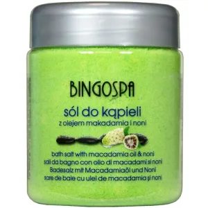BingoSpa Ulei de macadamia și sare de baie Noni, 580 g