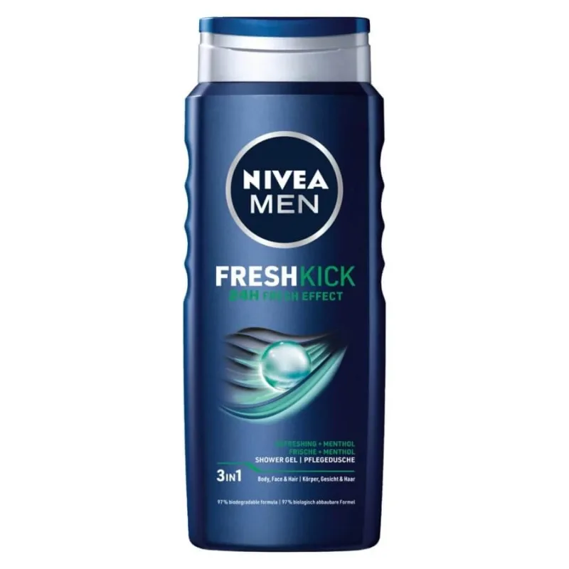 Nivea Men Gel de duș Fresh Kick, 500ml — preț și oferte