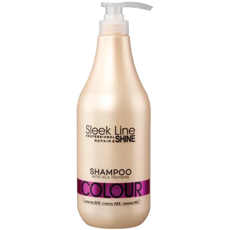 Șampon Sleek Line cu mătase, culoare, 1000 ml — preț și oferte