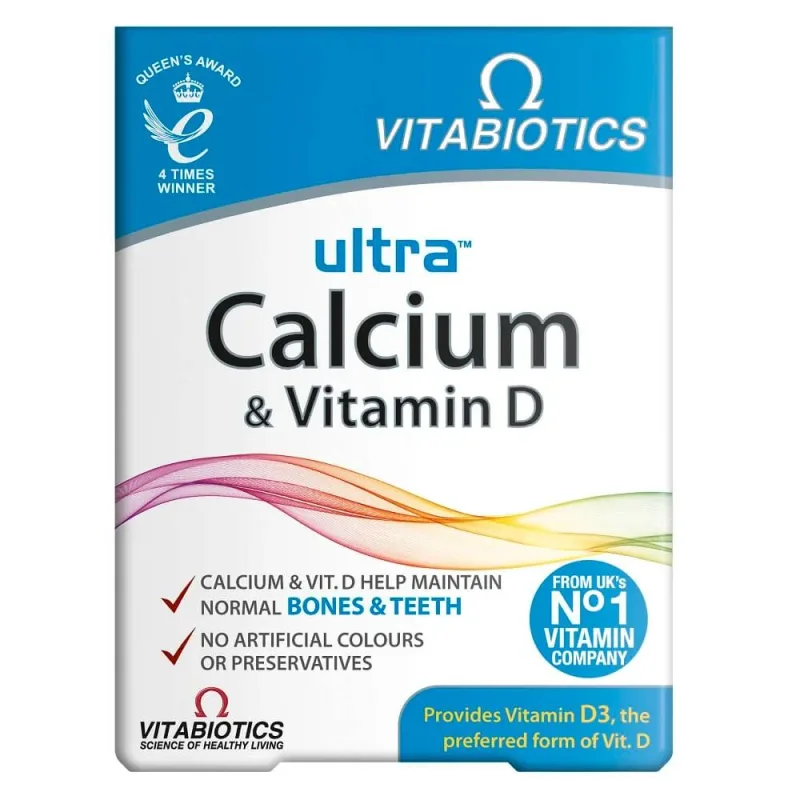 Vitabiotics Ultra Calcium amp; Vitamina D, 30 comprimate — preț și oferte
