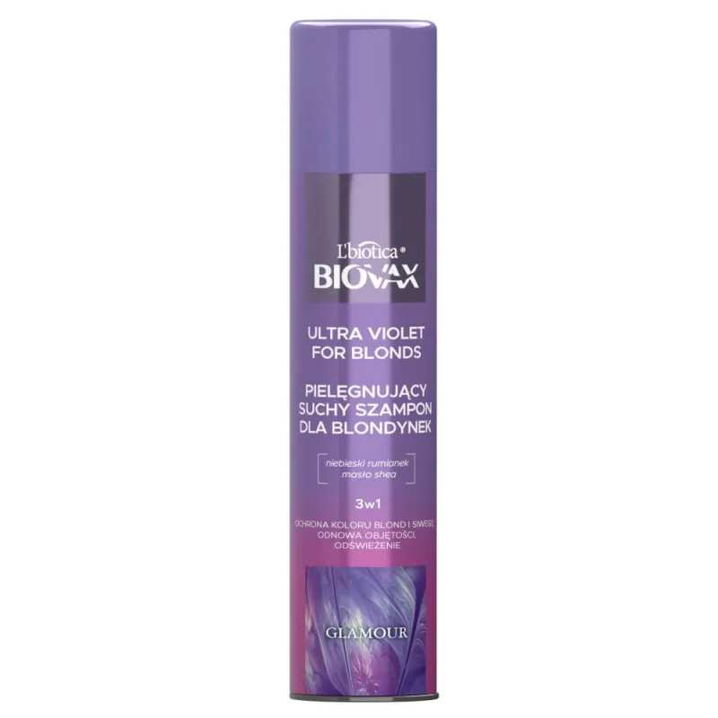 Șampon uscat Biovax Ultra Violet pentru blonde, 200 ml — preț și oferte