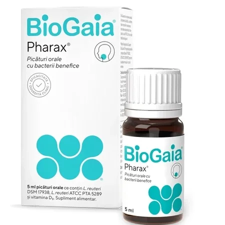 Picaturi orale probiotice Pharax D3 BioGaia, 5 ml, Ewopharma — preț și oferte