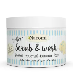 Spumă de curățare și exfoliere Nacomi Coconut Banana, 180 ml