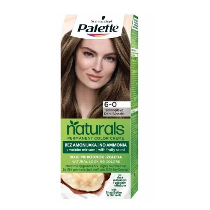 Palette Permanent Naturals Color Creme dye 6-0 Blond închis — preț și oferte