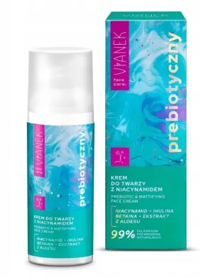 Vianek Prebiotic Mattifying Face Cream cu niacinamidă, 50 ml