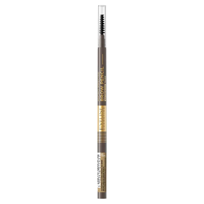Eveline Cosmetics Creion de sprâncene ultraprecis 01 Taupe, 1 buc — preț și oferte