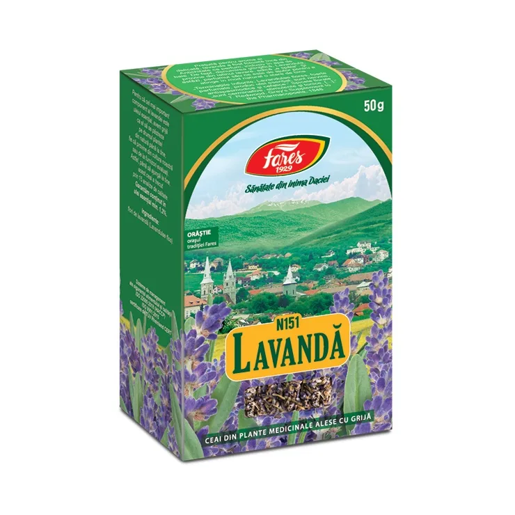 Ceai lavanda fl x 50g (Fares) — preț și oferte