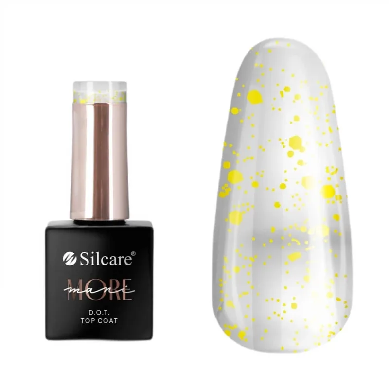 Silcare maniMORE DOT Top coat pentru unghii galben, 10 g — preț și oferte