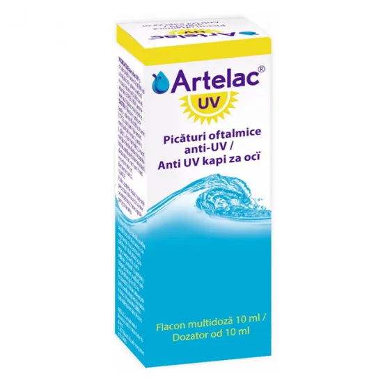 Artelac UV 10ml, Bausch + Lomb– Solutie oftalmica pentru protectie UV si lumina albastra BAUSCH & LOMB — preț și oferte