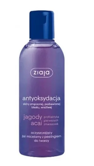 Ziaja, Acai Berry, Gel micelar cu scrub facial, 200ml
