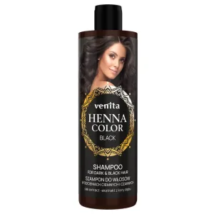 Venita Henna Color Black Șampon pentru păr negru, 300 ml