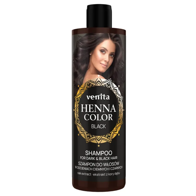 Venita Henna Color Black Șampon pentru păr negru, 300 ml — preț și oferte