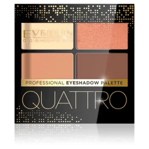 Eveline Cosmetics Quattro Professional paletă de farduri de ochi 01, 3.2 g