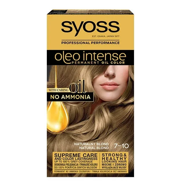 Syoss Oil Permanent Hair Colour 7-10 Blond natural — preț și oferte