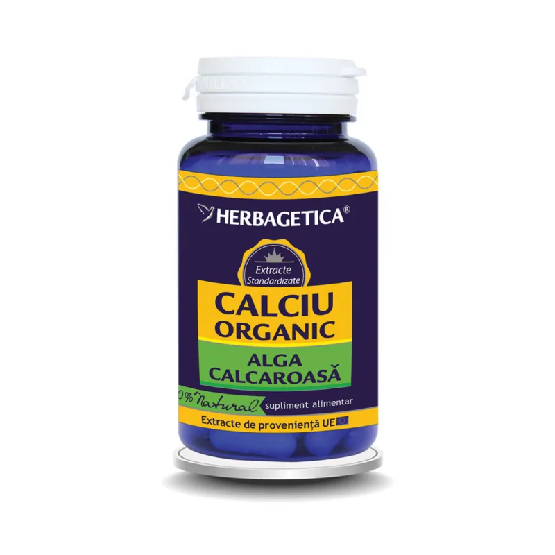 Calciu organic x 60cps (Herbagetica) — preț și oferte