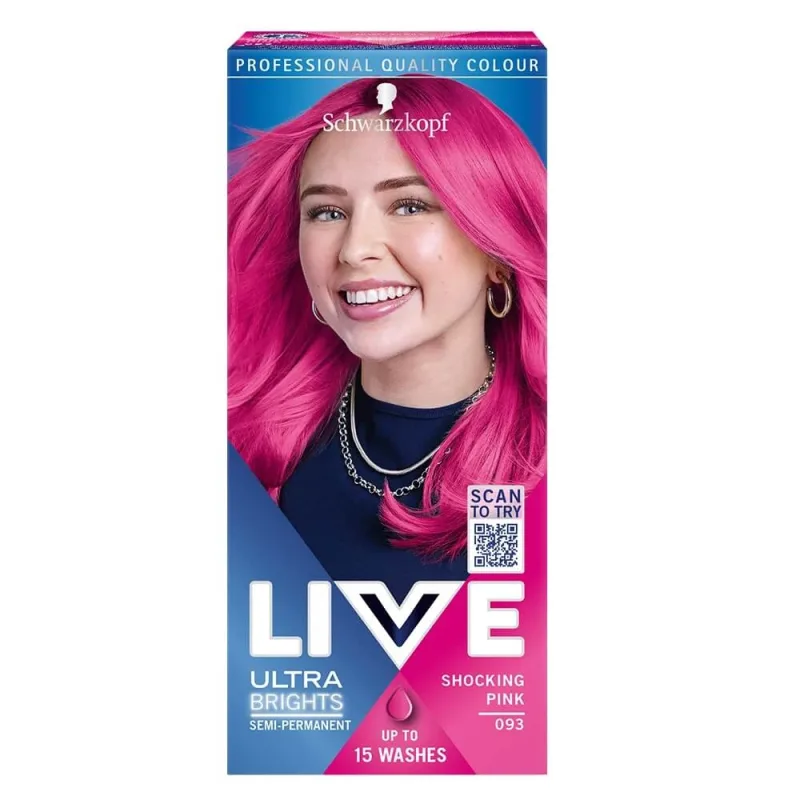 Schwarzkopf Live Ultra Brights sau culoare pastel 093 Shocking Pink — preț și oferte