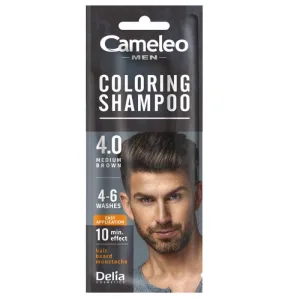Cameleo Men Șampon colorant pentru bărbați 4.0 Medium Brown, 15 ml
