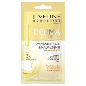 Eveline Cosmetics Derma Expert Cremă iluminantă și hidratantă Mască de față-Serum, 8 ml