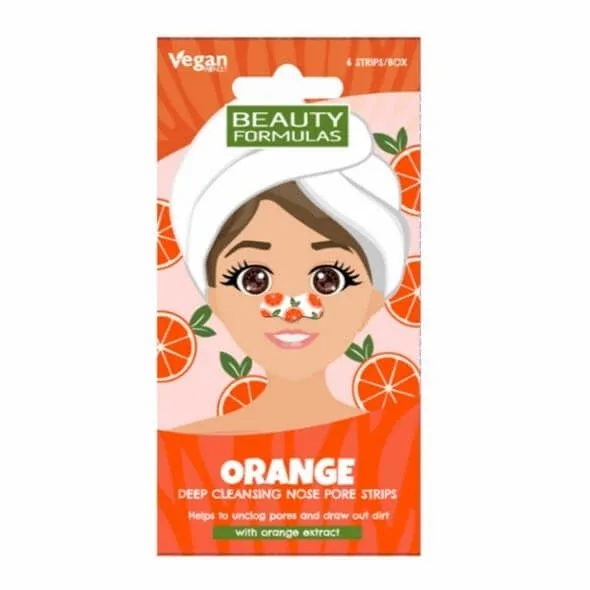 Beauty Formulas Benzi nazale de curățare profundă portocale, 6 bucăți — preț și oferte